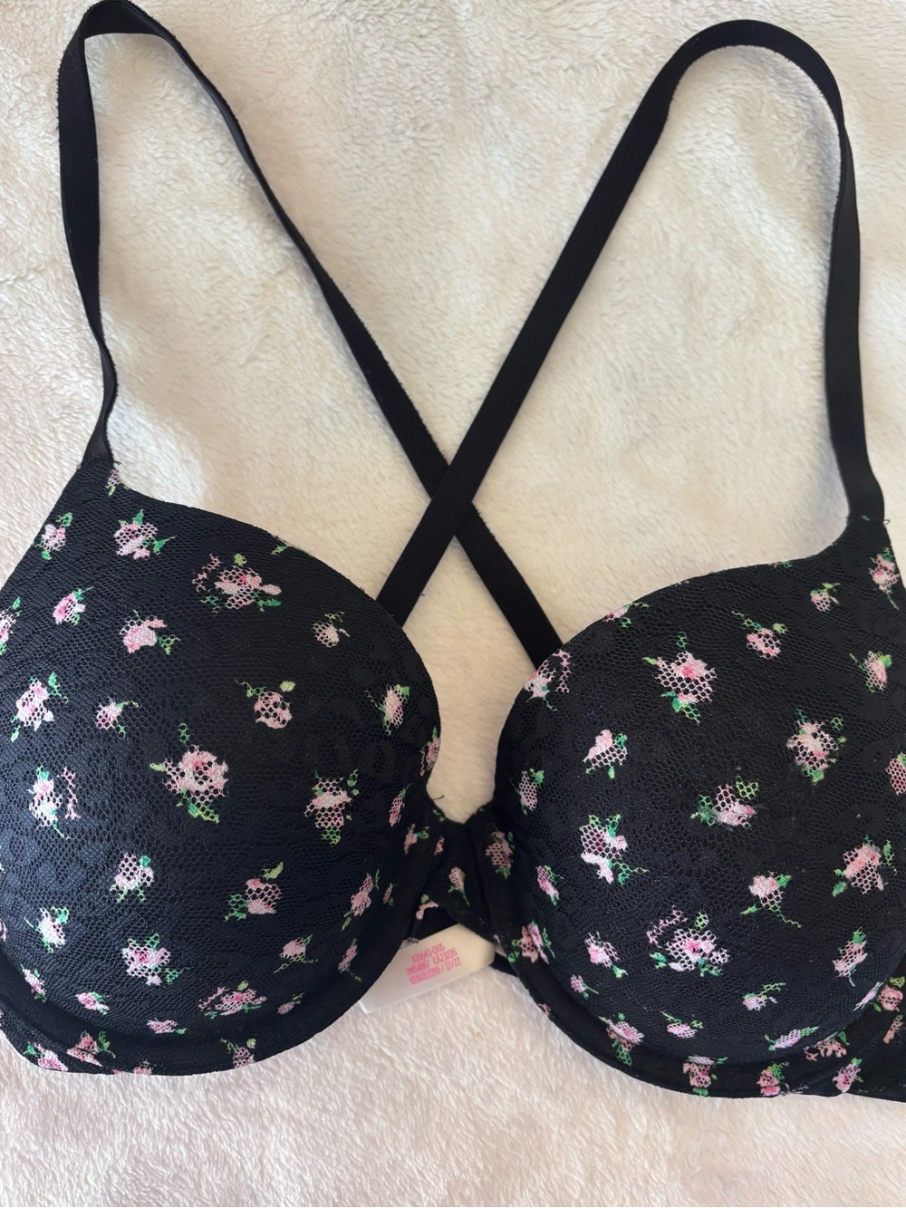 Pink lightly lined T-shirt bra